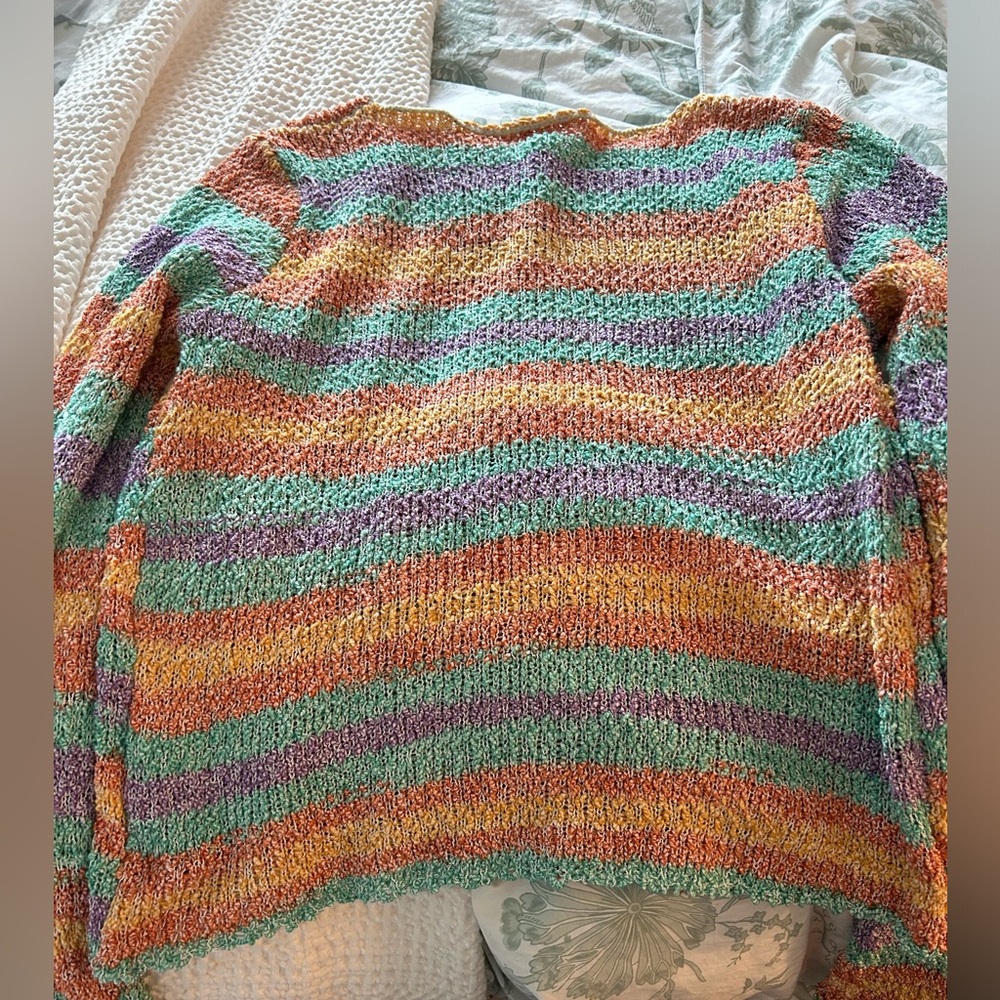 Hem & Thread Multicolor Lightweight Sweater - image 3